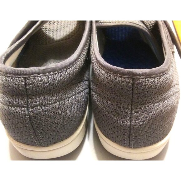 YouYun men's size 12 gray memory foam hook loop diabetic comfort casual shoe - Picture 5 of 7